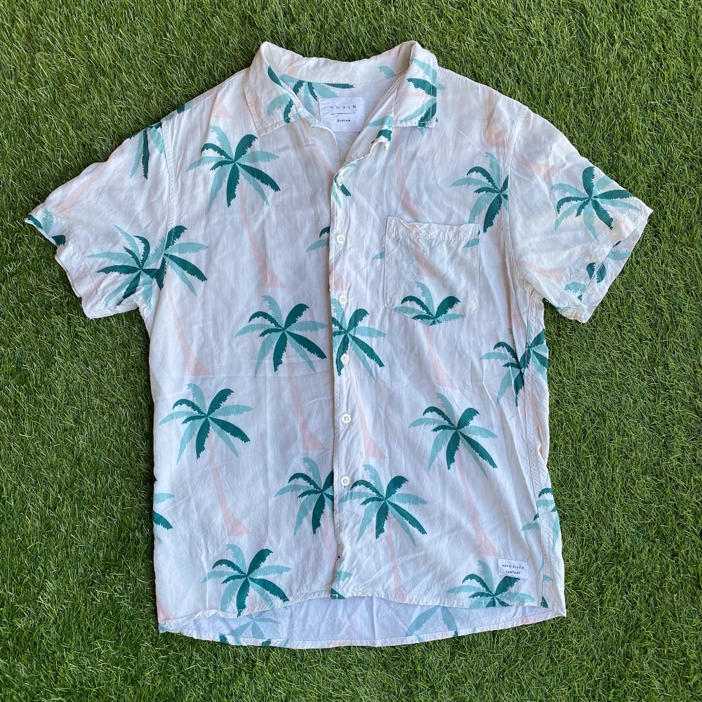 Duvin Design Company Palm Tree Button-up Shirt